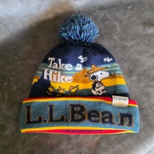 L.L. Bean snoopy take a hike  Beanie